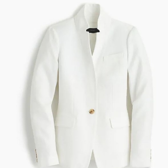 J. Crew Jackets & Blazers - J. Crew TALL Regent Blazer in White Linen - Lined